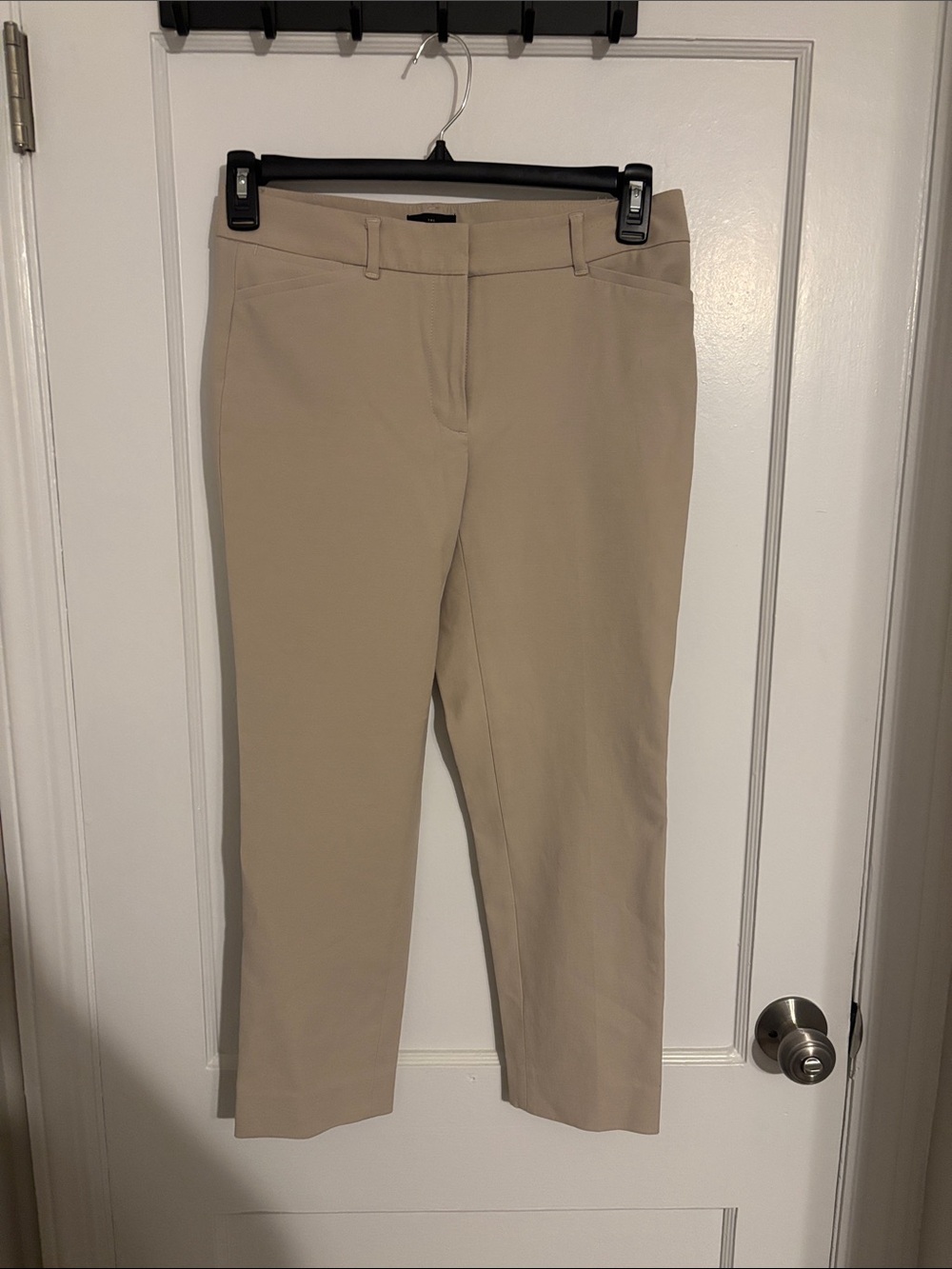 White House Black Market Neutral Beige Trousers